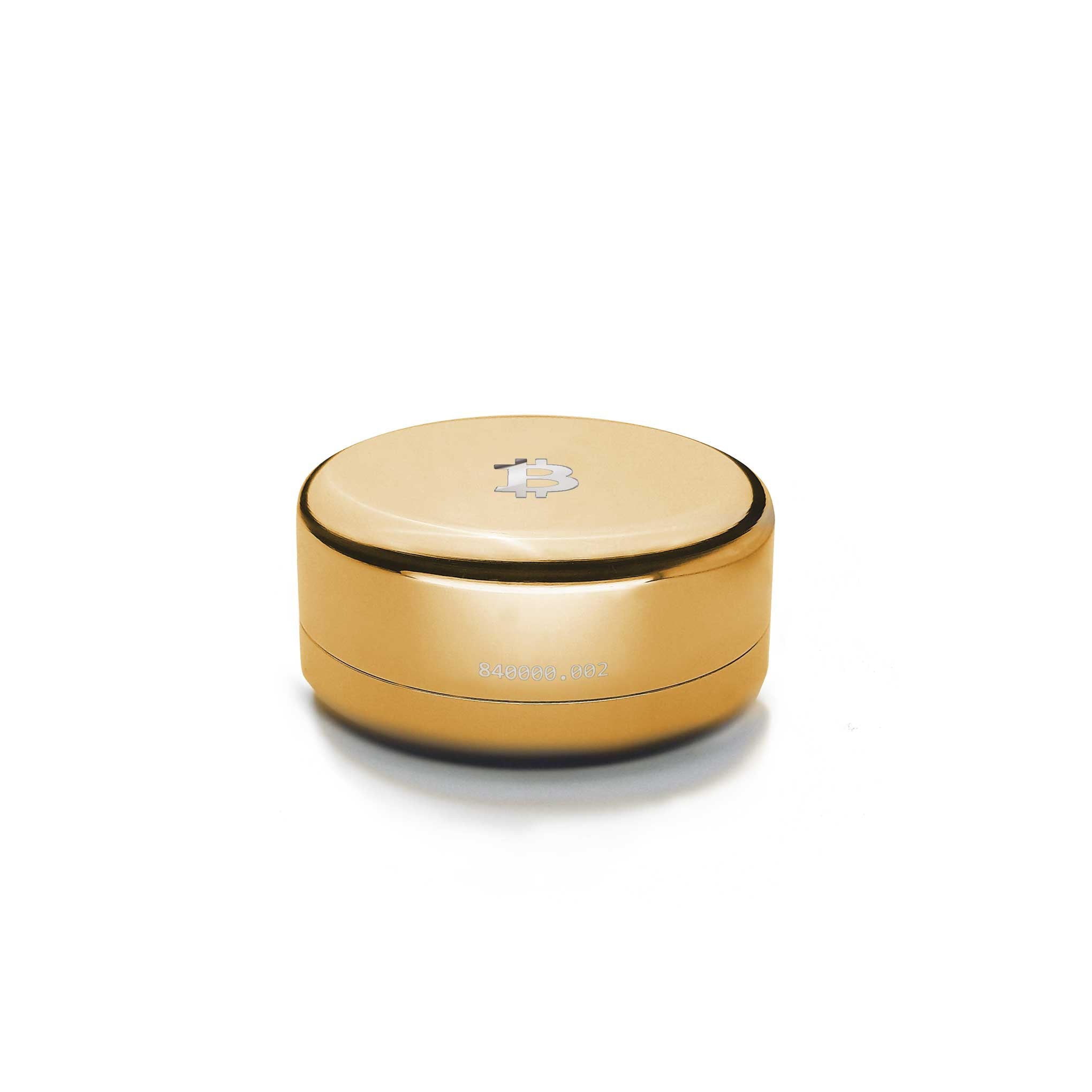 Hodlr Shield — Bitcoin Gold Stainless Heart 12