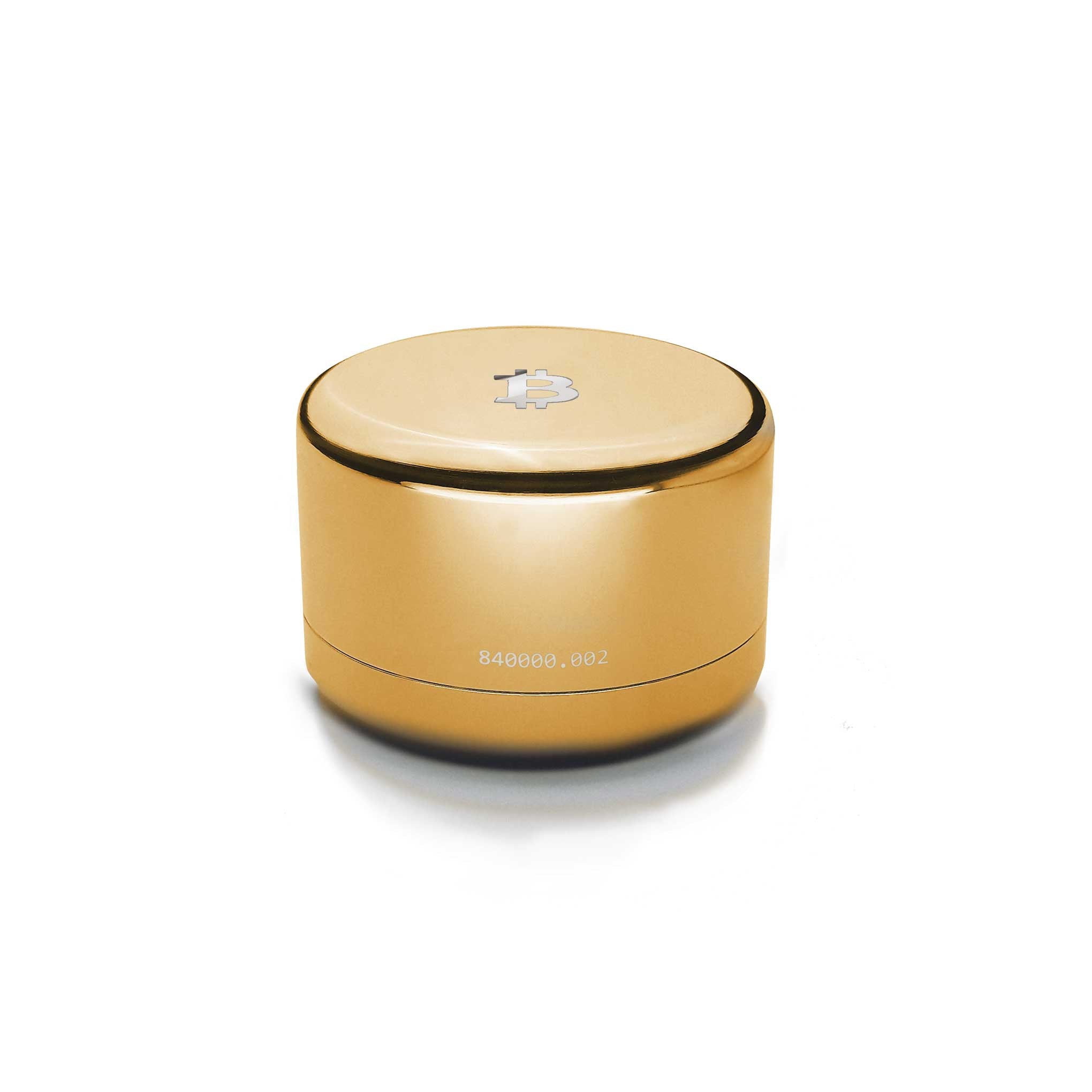 Hodlr Shield — Bitcoin Gold Titanium Heart 24