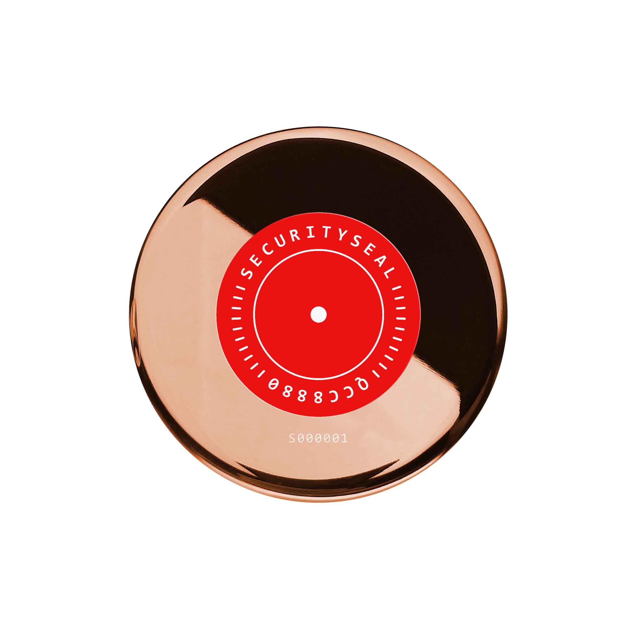 Bitcoin Rose Gold Stainless Heart 12