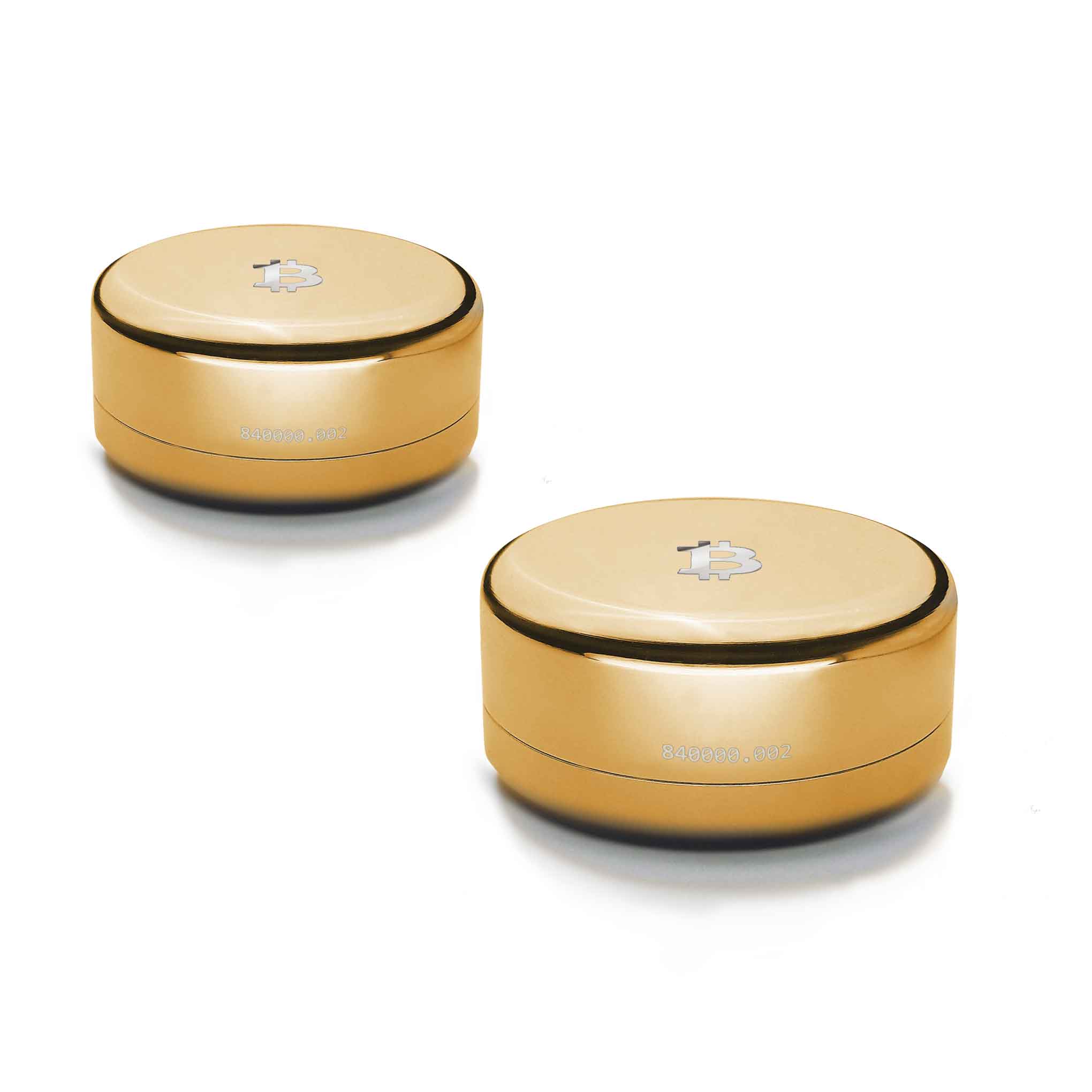 Hodlr Shield — Bitcoin Gold Stainless Heart 12