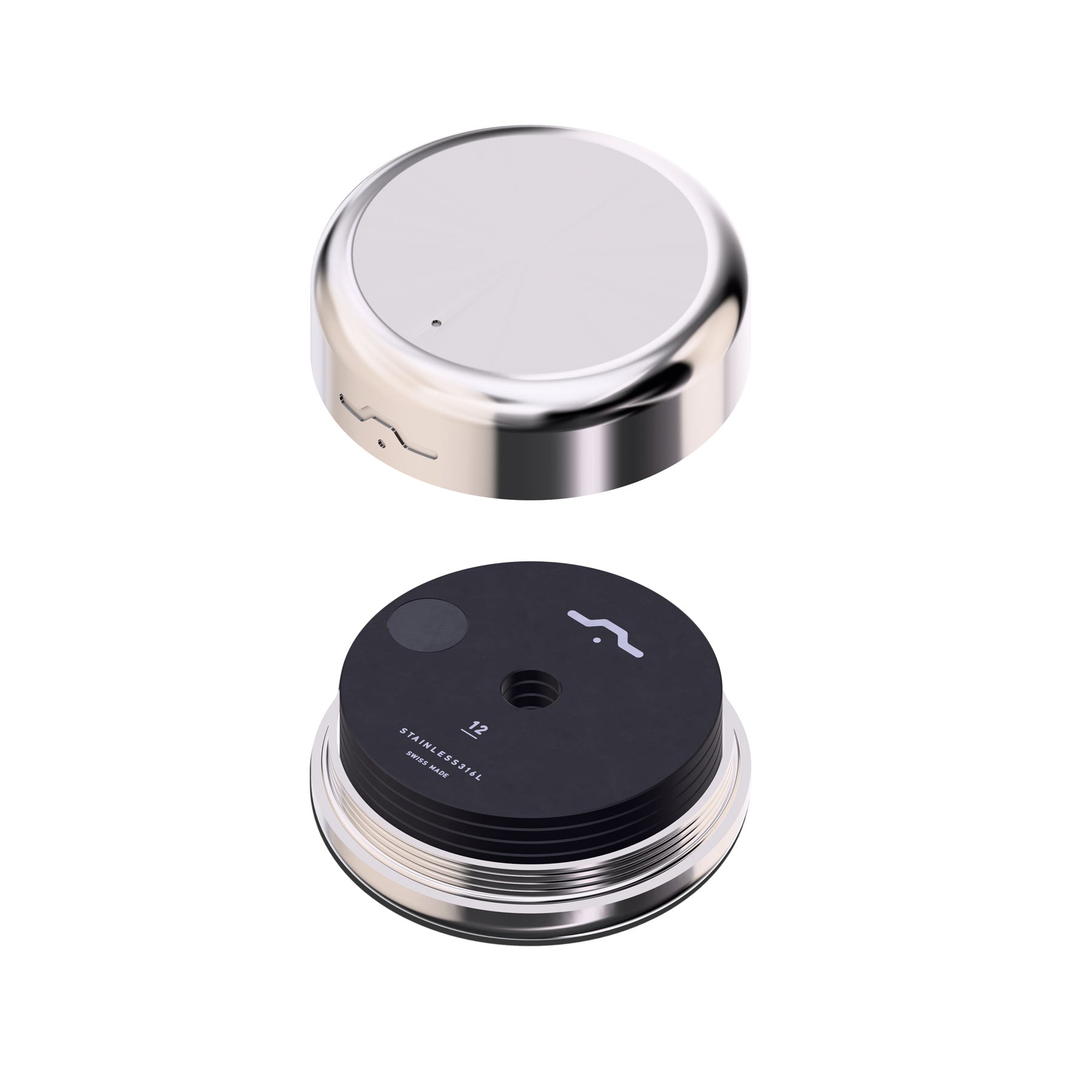 Hodlr Shield — Chrome Stainless Heart 12