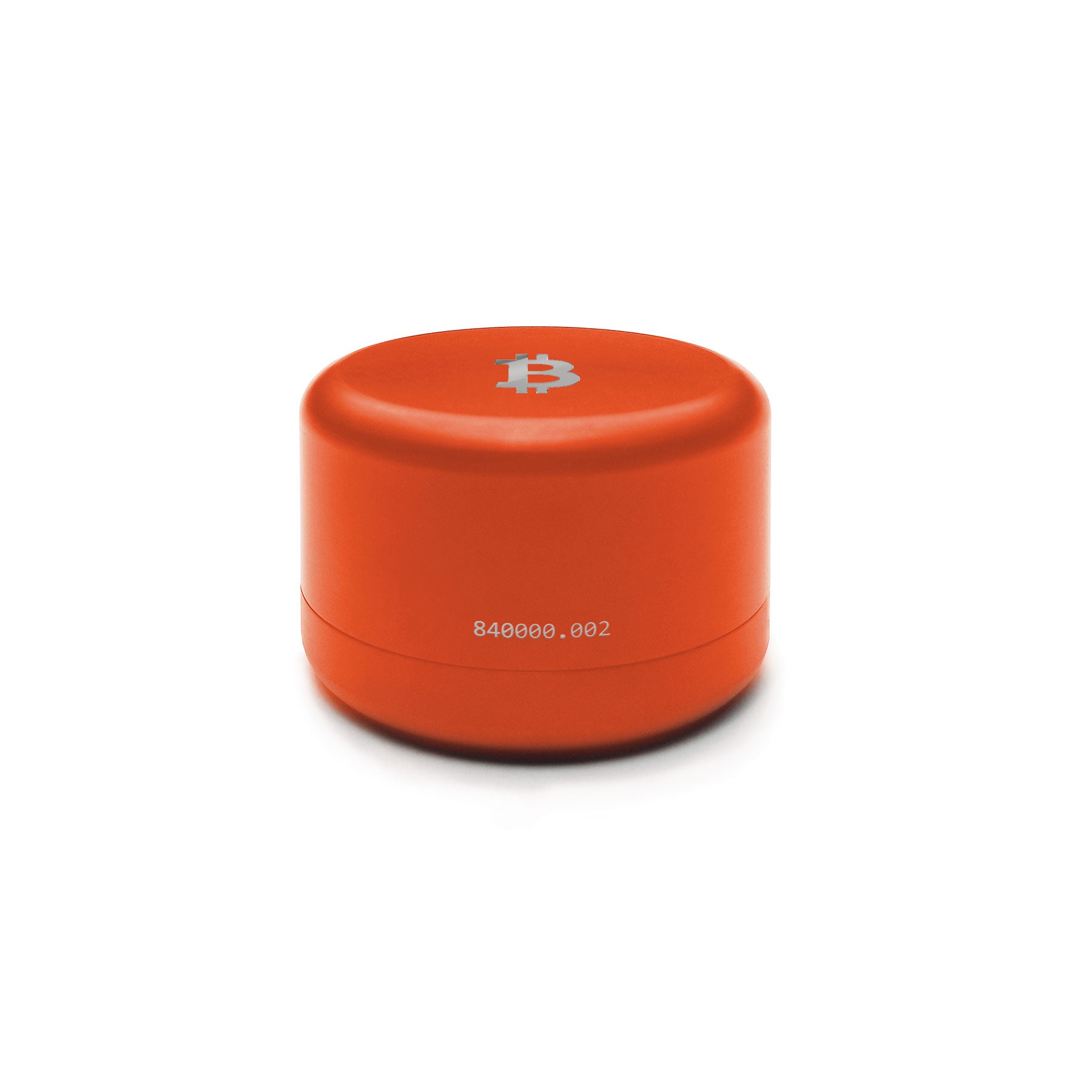 Hodlr Shield — Bitcoin Orange Titanium Heart 24
