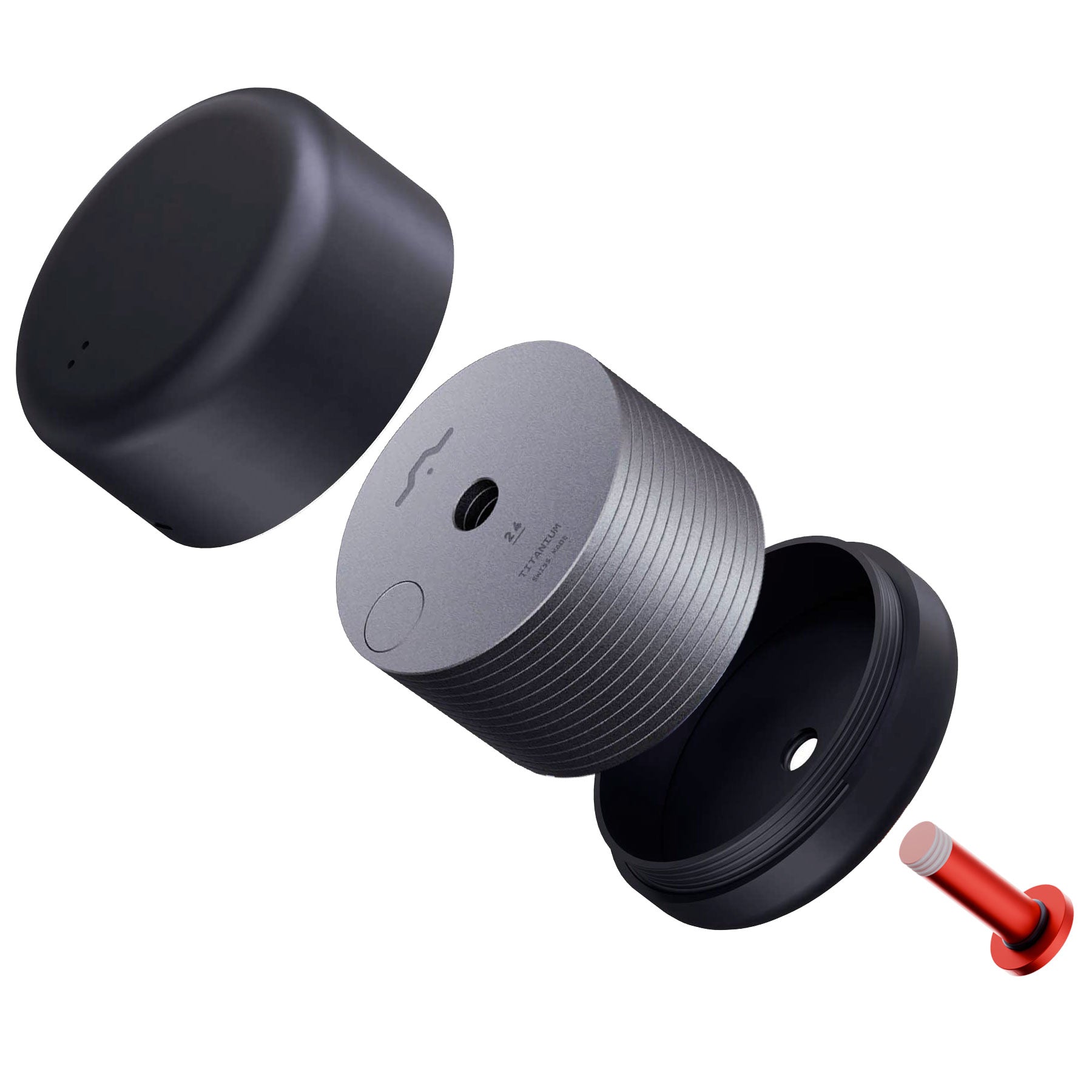 Hodlr Shield — Stealth Titanium Heart 24