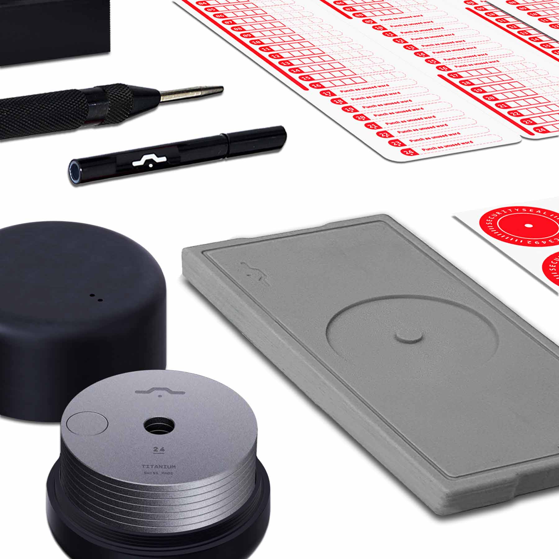 Hodlr Shield — Stealth Titanium Heart 24