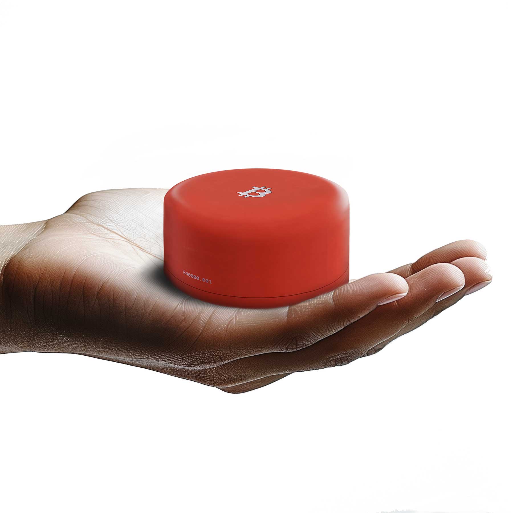 Hodlr Shield — Bitcoin Orange Titanium Heart 24