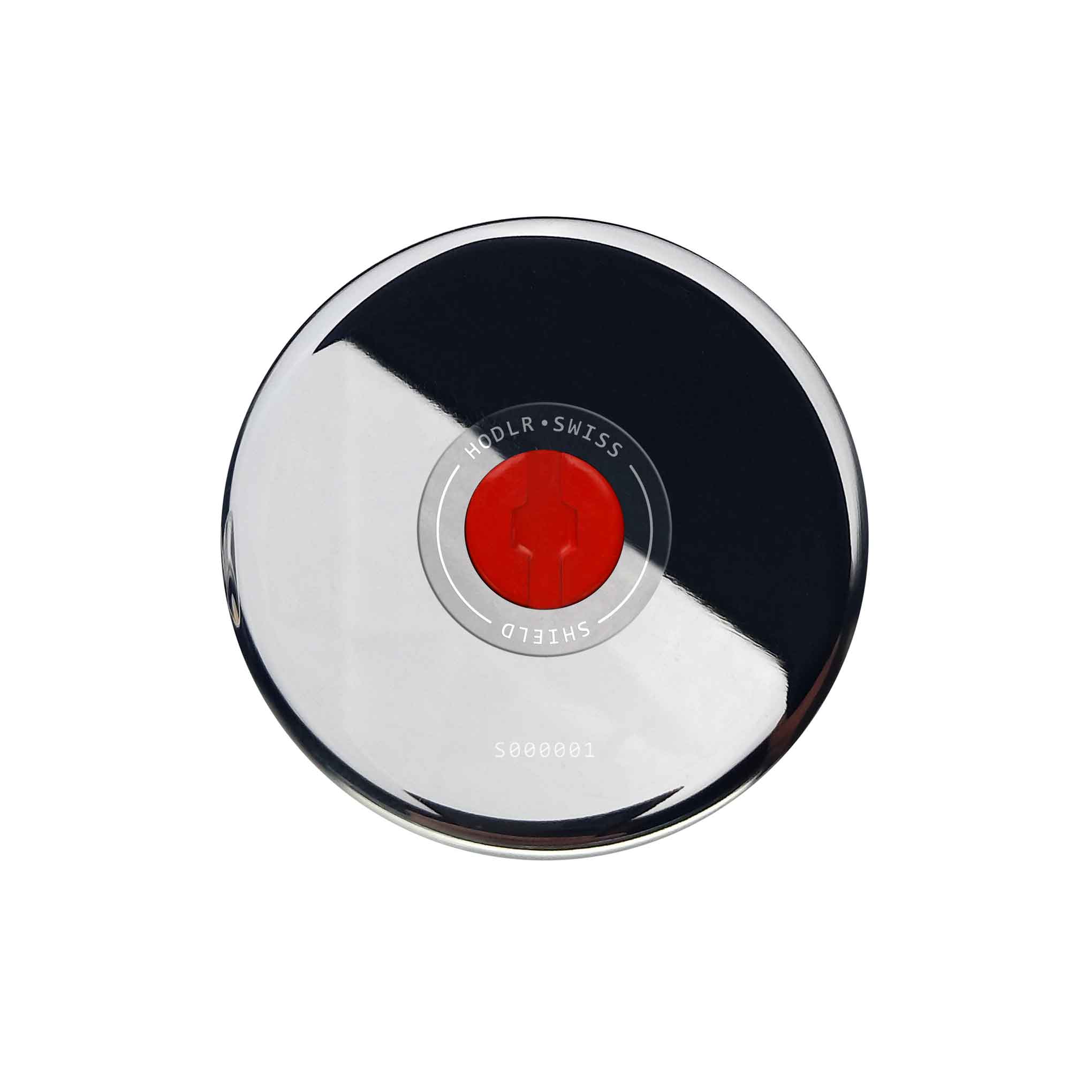 Hodlr Shield — Chrome Stainless Heart 12
